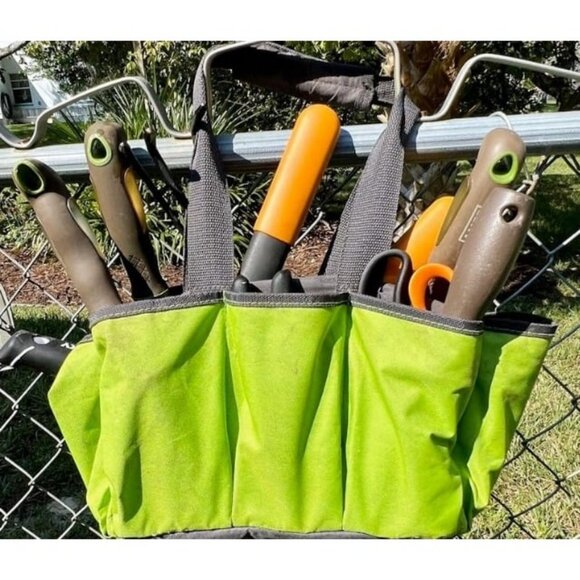 Garden Tool Bag, Garden Tote Storage Bag with 8 Pockets, Home Organizer - Picture 2 of 2
